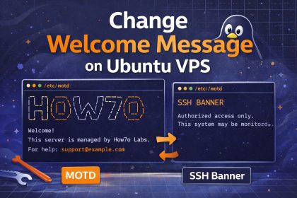 Change welcome message on Ubuntu VPS server (MOTD + SSH banner)
