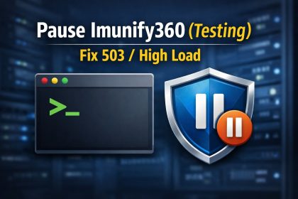 How to temporarily disable Imunify360 service for testing (cPanel/WHM)