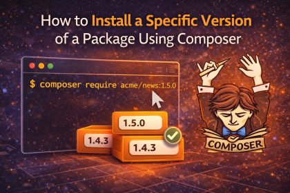 Install a specific version of a package using Composer (composer require vendor/package:2.1.0)