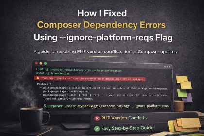 How I Fixed Composer Dependency Errors